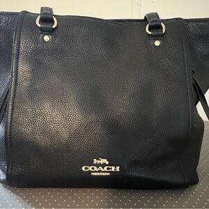 Coach Black Leather Tote / Purse